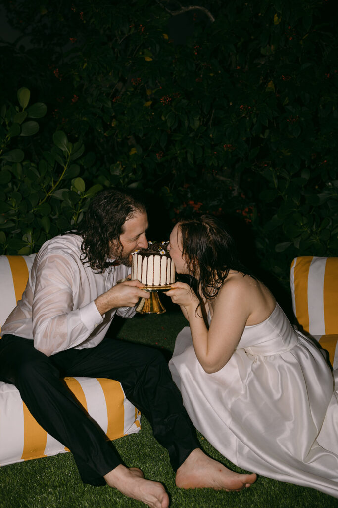 Wet Bride and Groom Bite Wedding Cake

Miami Destination Elopement Photographer