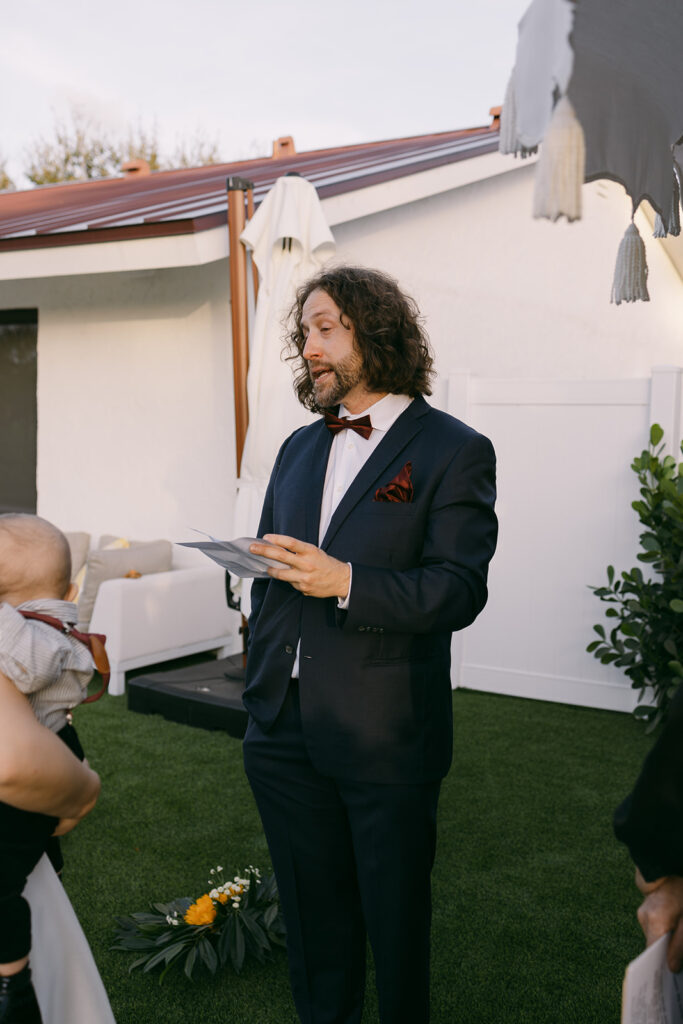 Groom Exchanging Vows 

Miami Destination Elopement Photographer