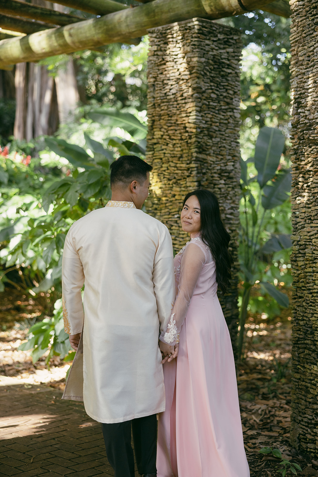 Destination Wedding and Engagement Fun Destination Engagement Photographer Pink Ao Dai