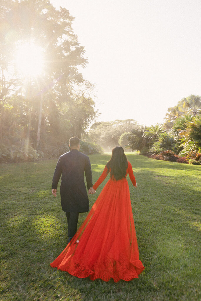 Running Couple Elopement Pictures Destination Wedding Photographer