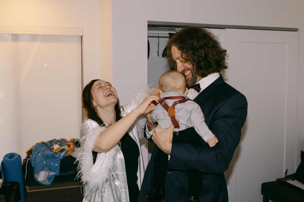 bride groom and son getting ready for backyard elopement

Miami Destination Elopement Photographer