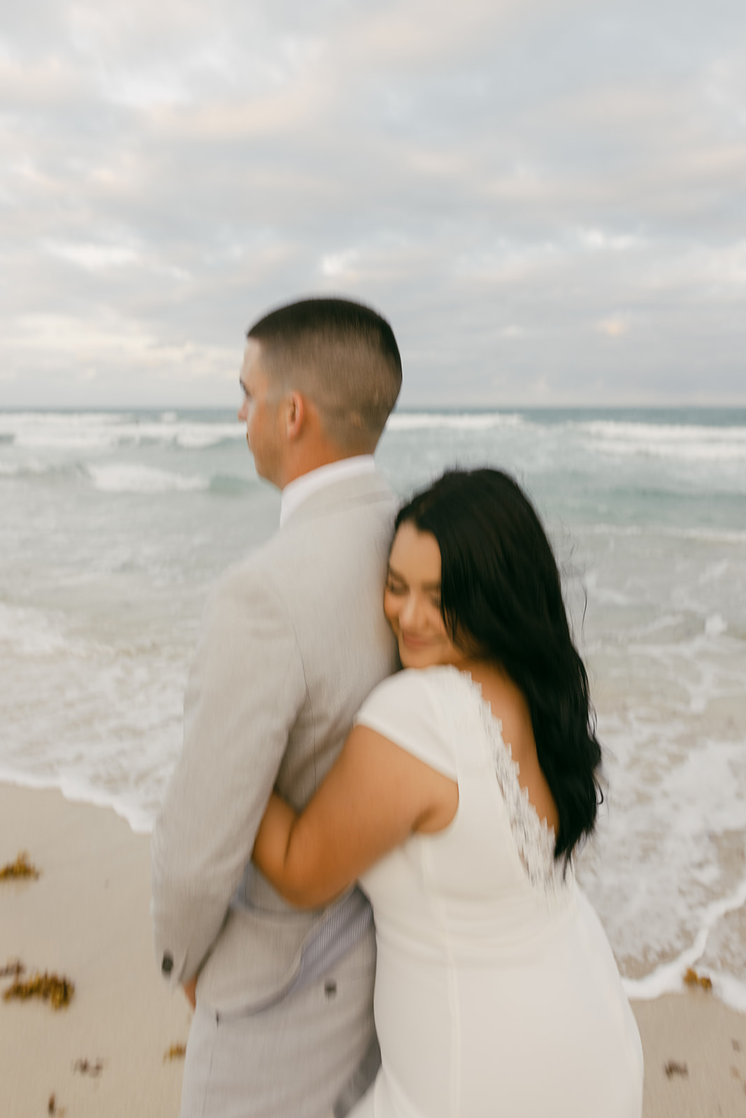 motion blur elopement beach pictures miami wedding photographer