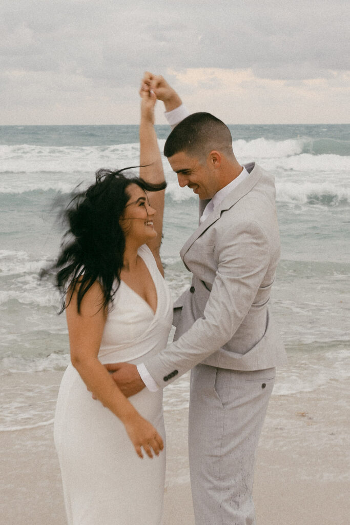 twirling couple poses pictures destination elopement photographer