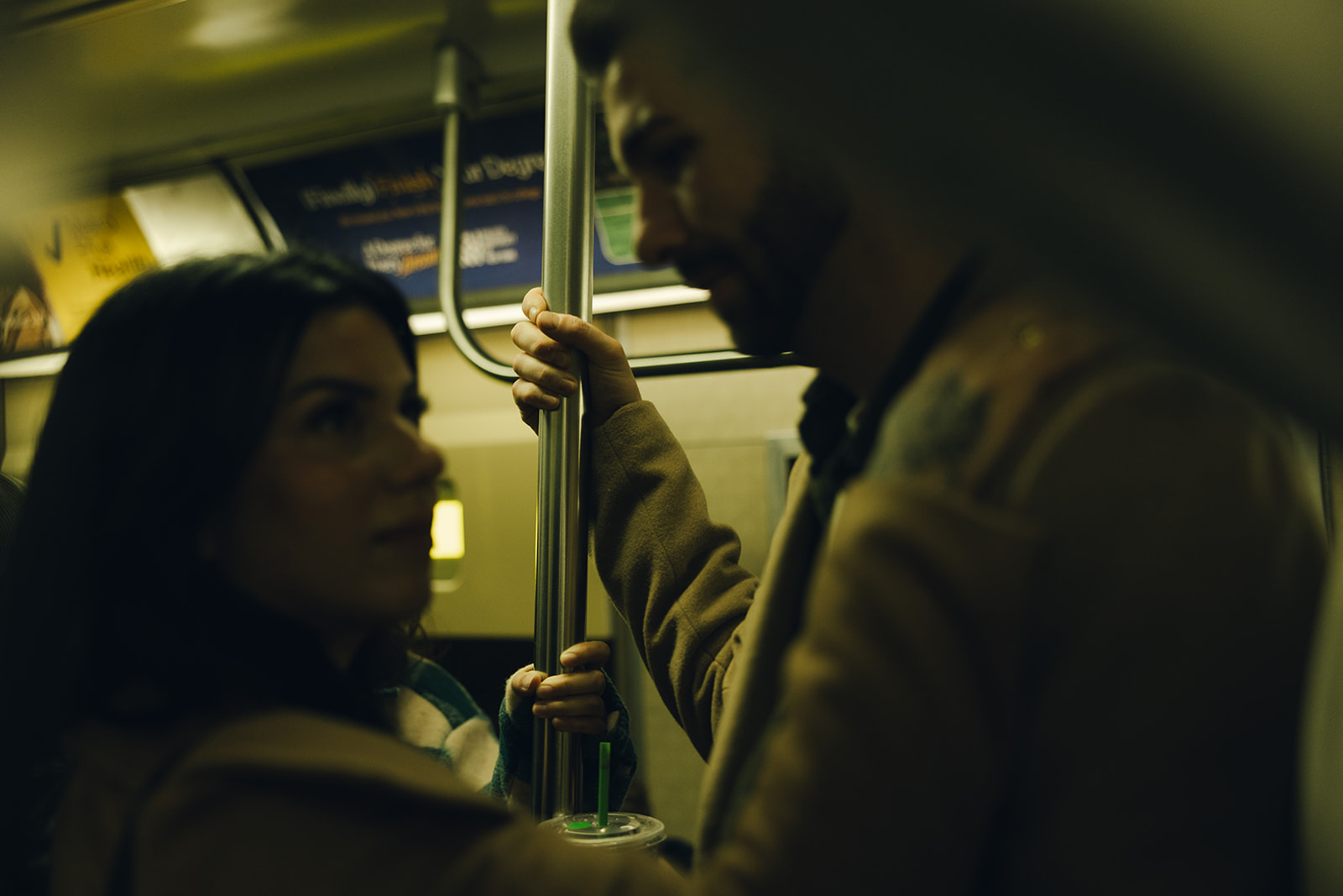 nyc subway couple photography engagement session new york city couples photographer