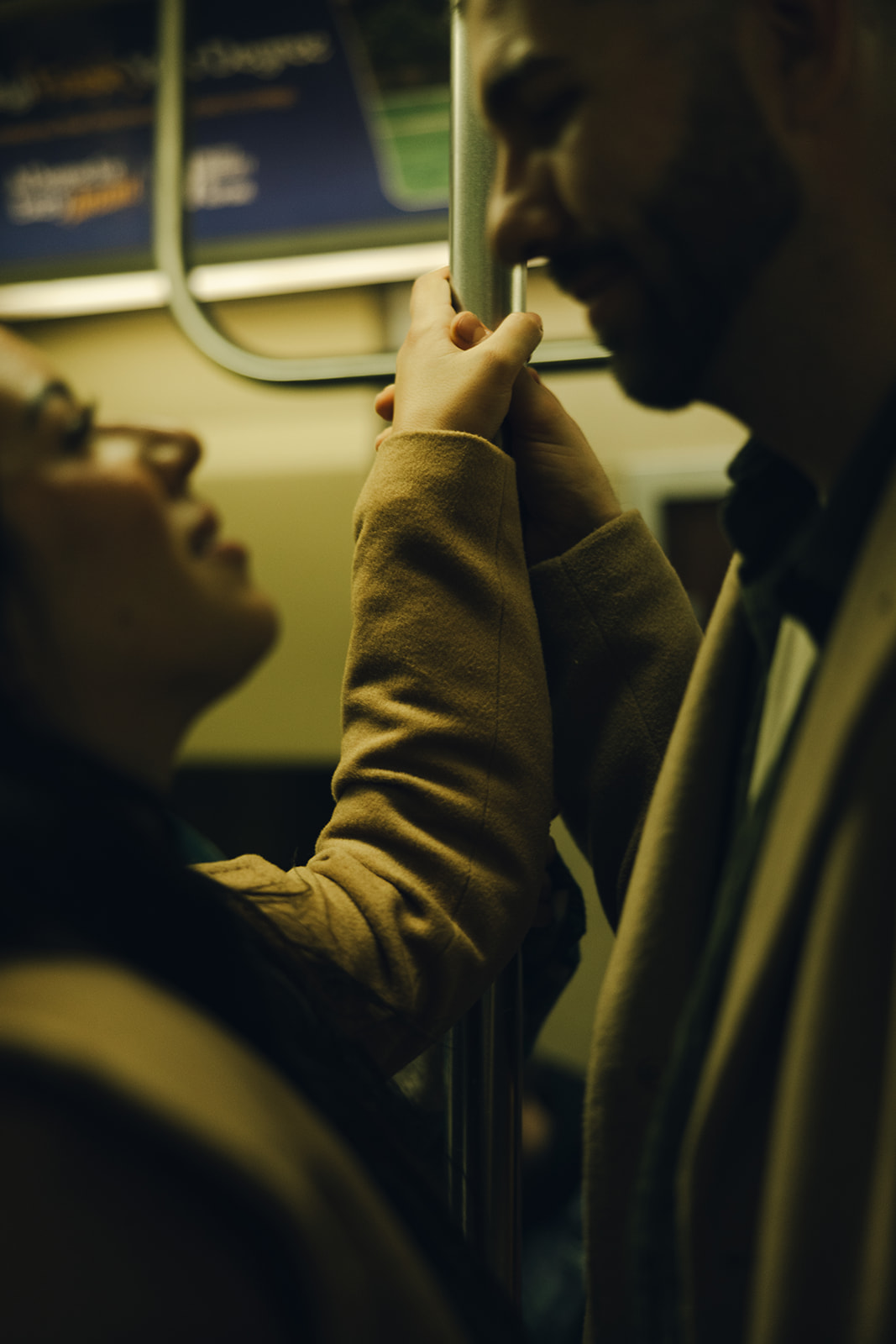 nyc subway couple photography engagement session new york city couples photographer