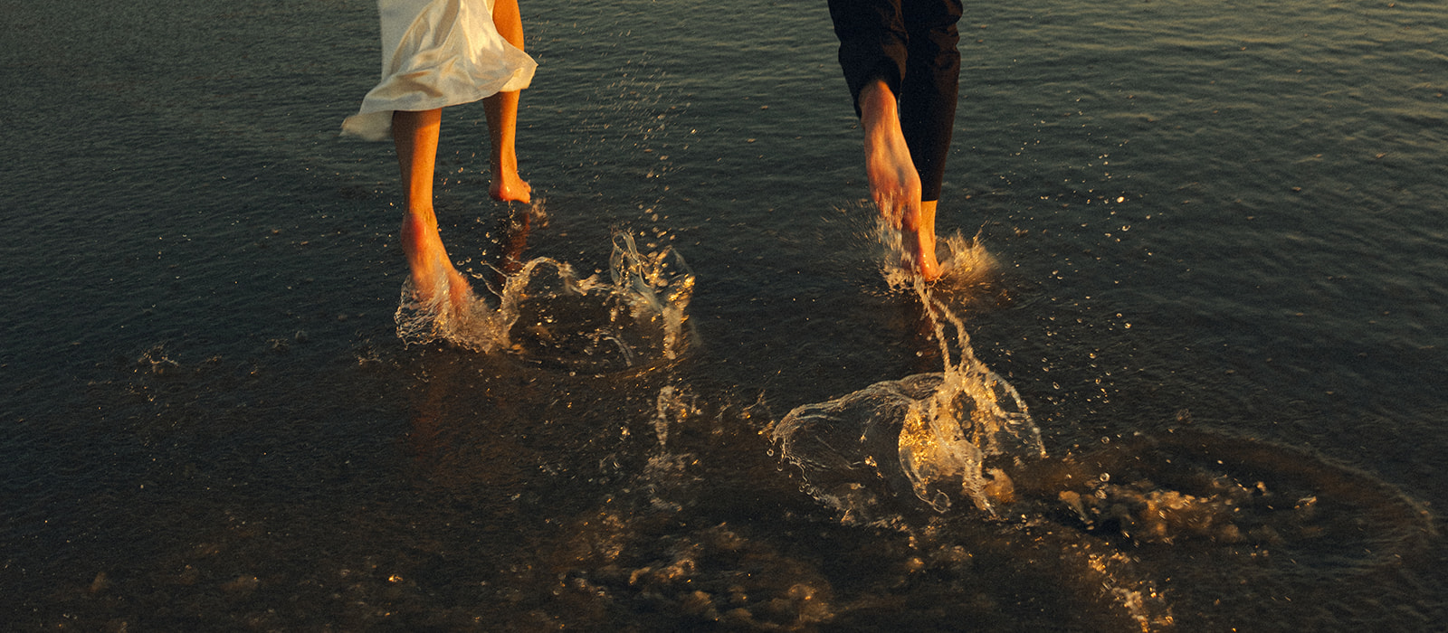 Terry Pines State Park San Diego Elopement Photographer California Documentary Photographer Sunset Inspo Splashing Water