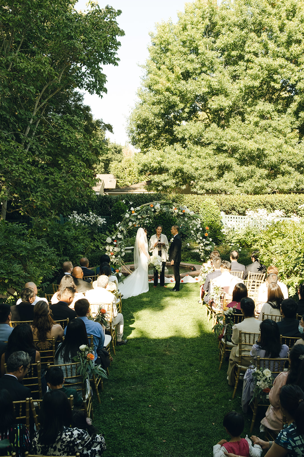 Gamble Garden Wedding Ceremony Pictures Space San Francisco California Wedding Photographer