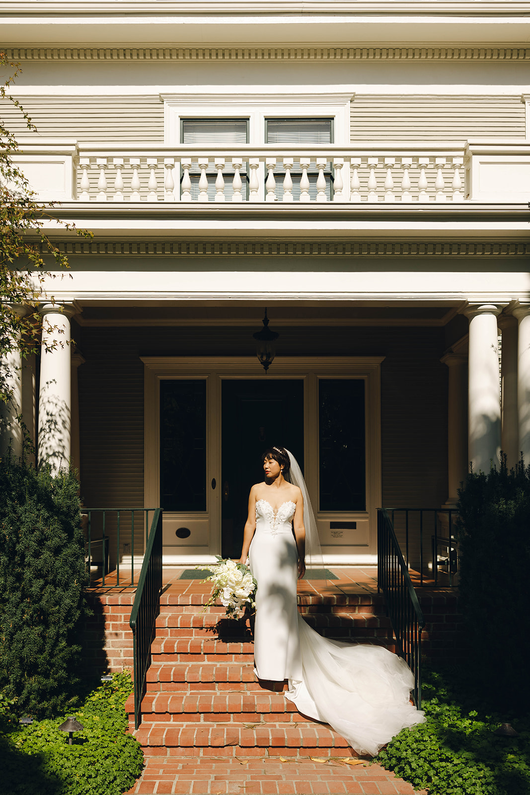 Solo Bridal Wedding Photos Chinese Wedding Gamble Garden California Palo Alto Wedding Photographer Badgley Mischka Wedding Dress