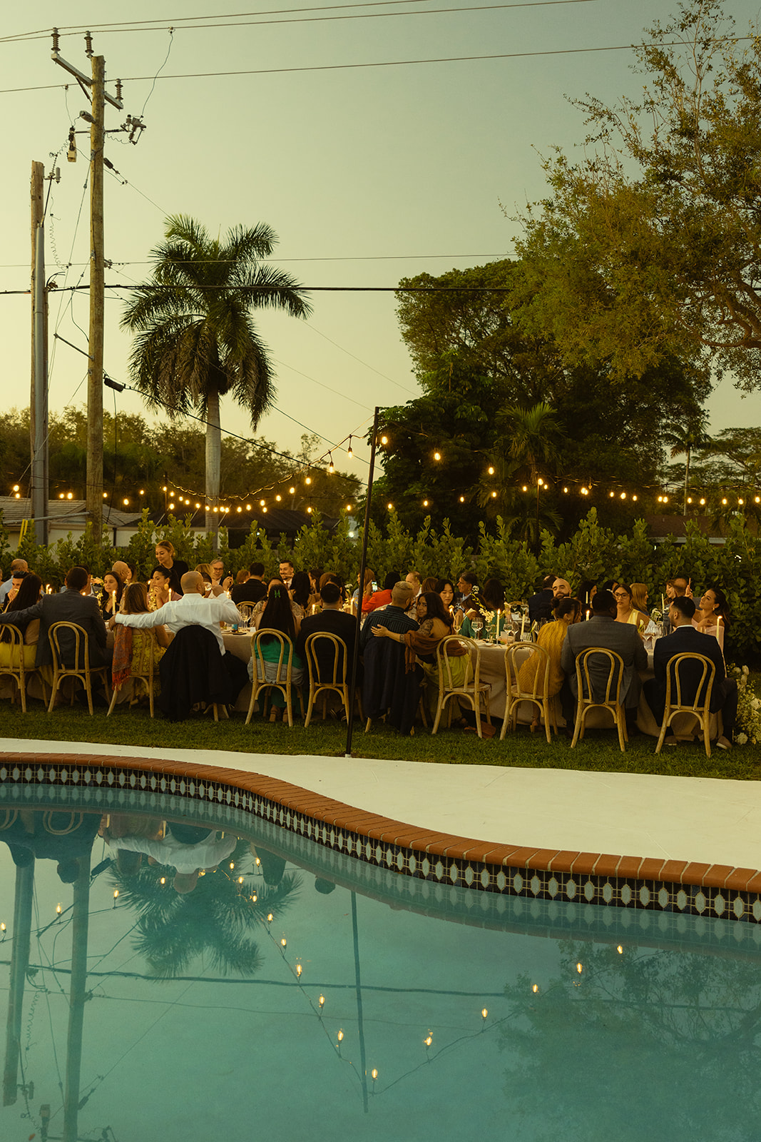 documentary candlelit dinner and speeches dreamy and elevated intimate backyard wedding by Aileen Ayala Photography