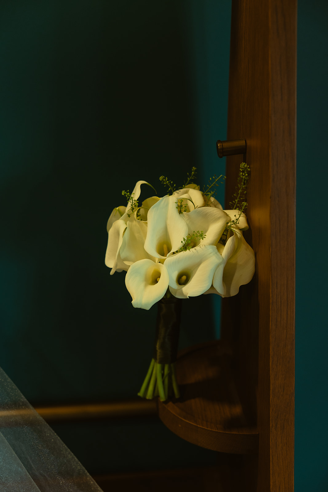 Bride Wedding Bouquet Calla Lily Timeless Wedding in Mayfair Hotel & Garden