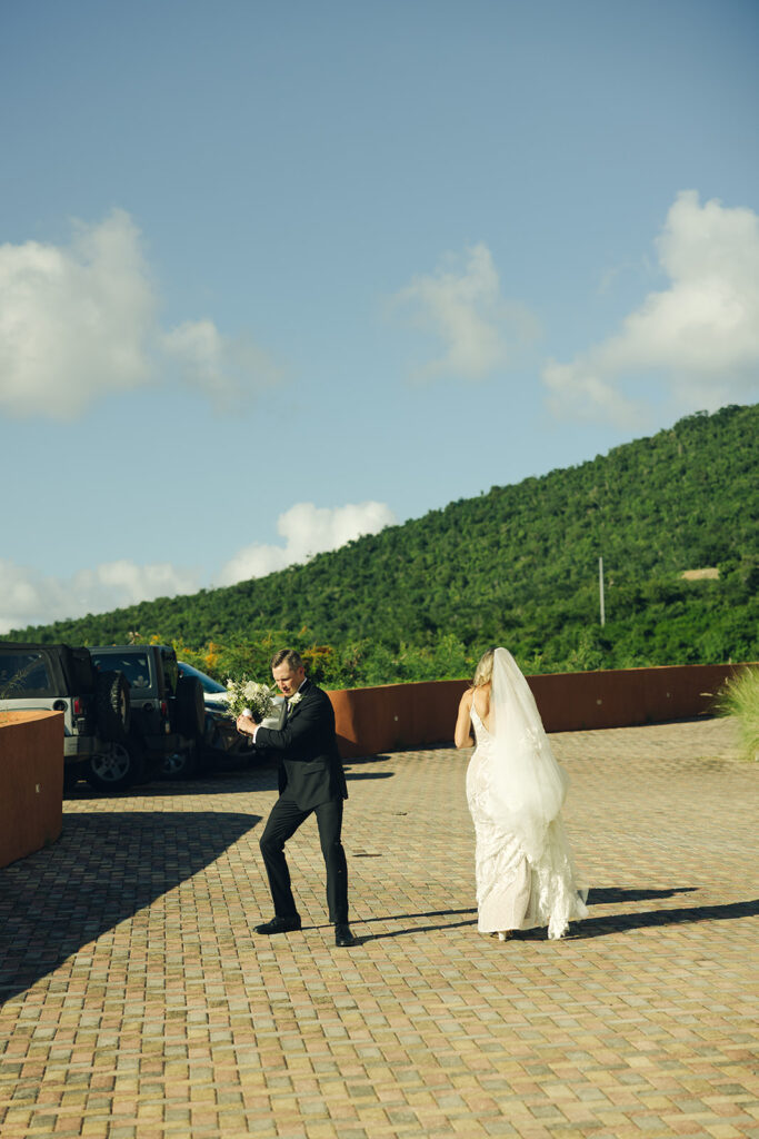 St.John USVI The Hills Bride & Groom Couple Portraits