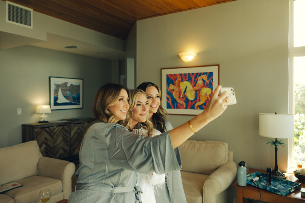 St.John The Hills Wedding Bride Getting Ready with Bridesmaids