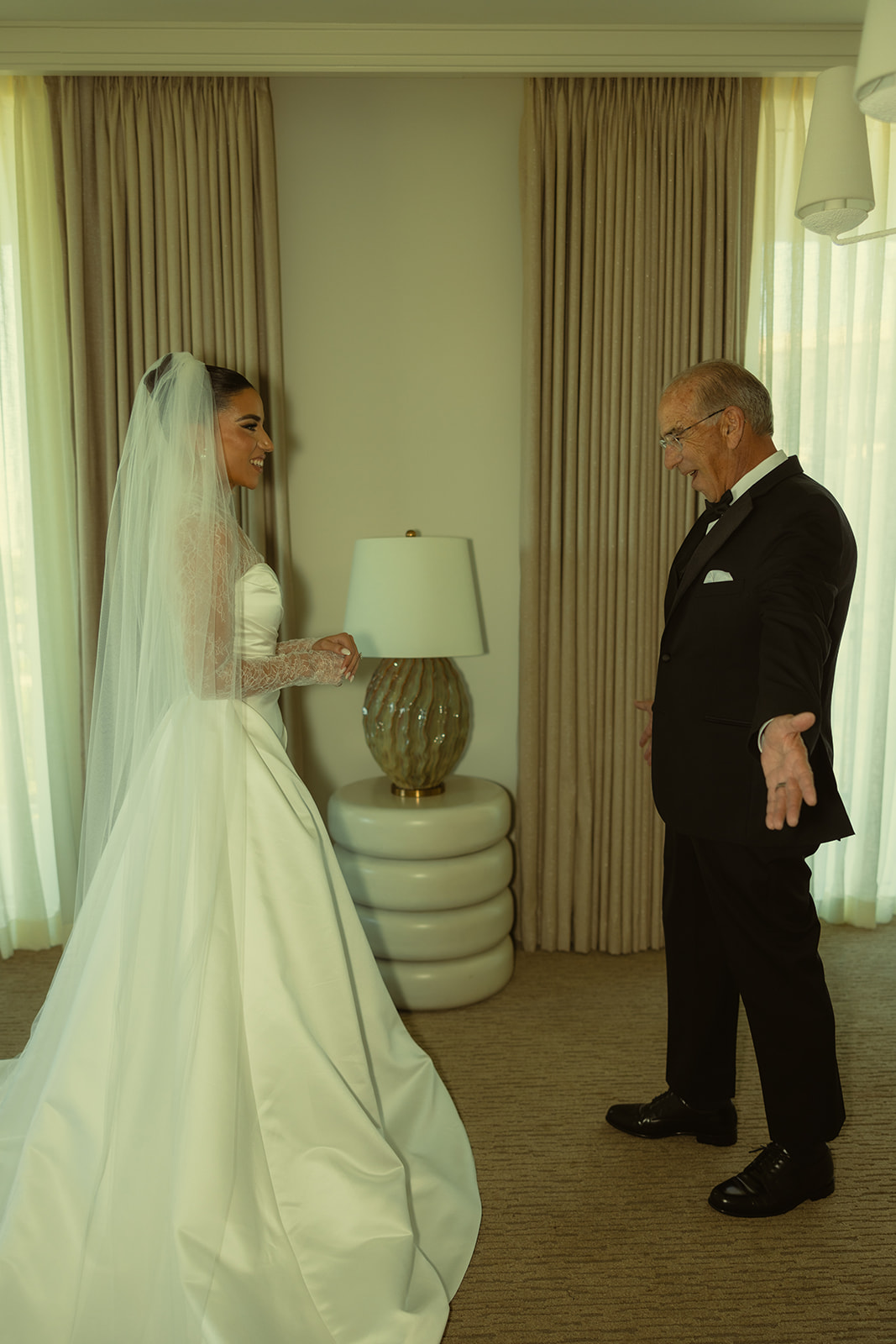 Daughter & Dad First Look Wedding in JW Marriott Turnberry Resort in Miami