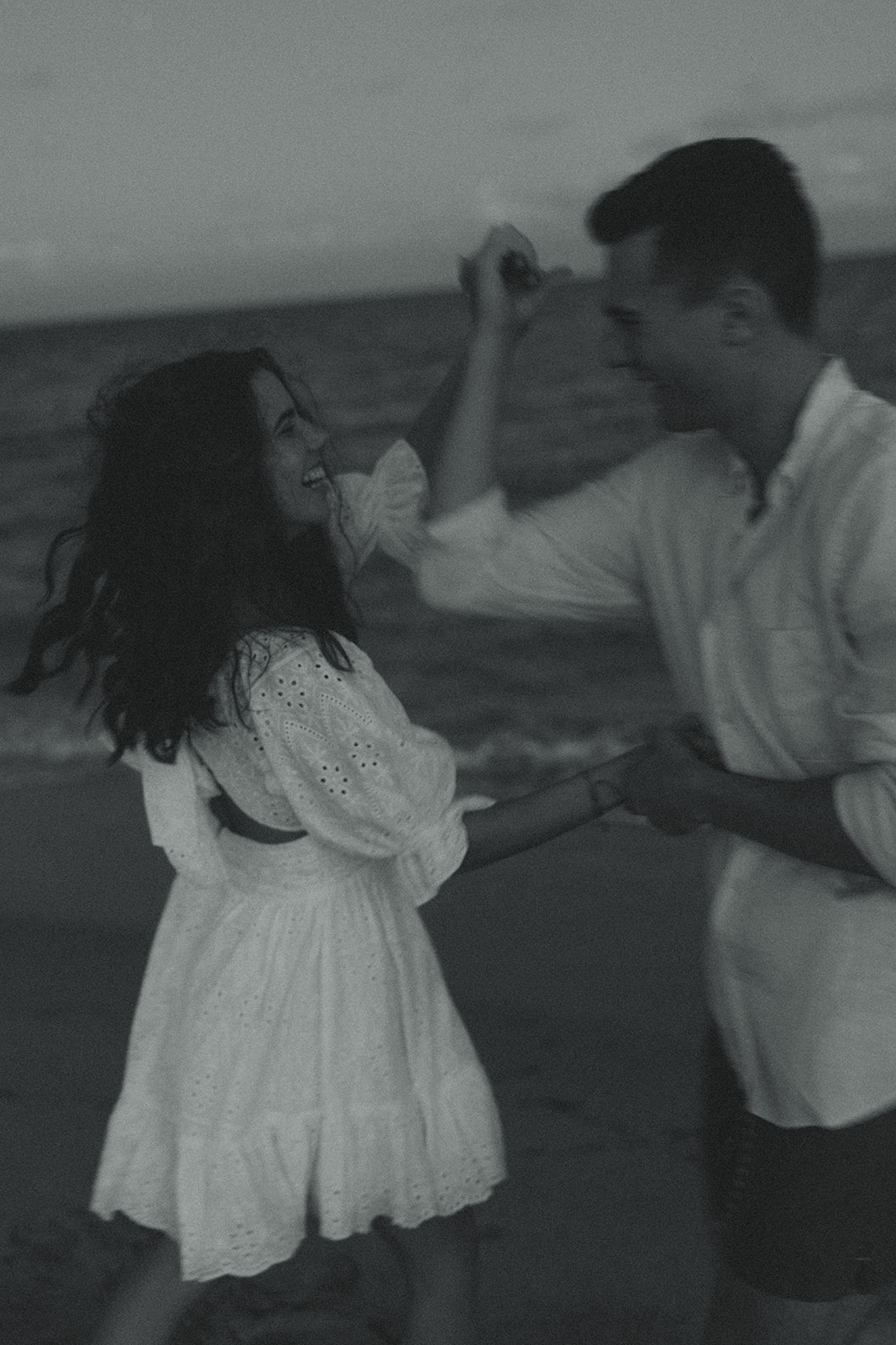 Dancing Couples Engagement Session In Miami Beach Motion Blur