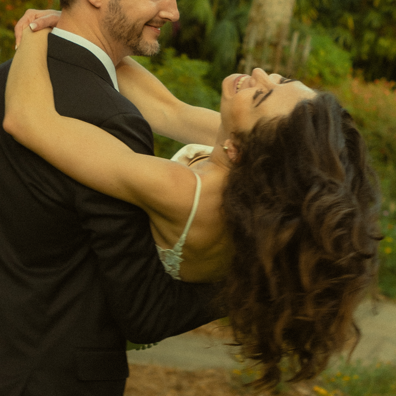 Laughing Bride Playful Newly Wed Portraits in St.Petersburg Wedding Sunken Garden Real WEdding