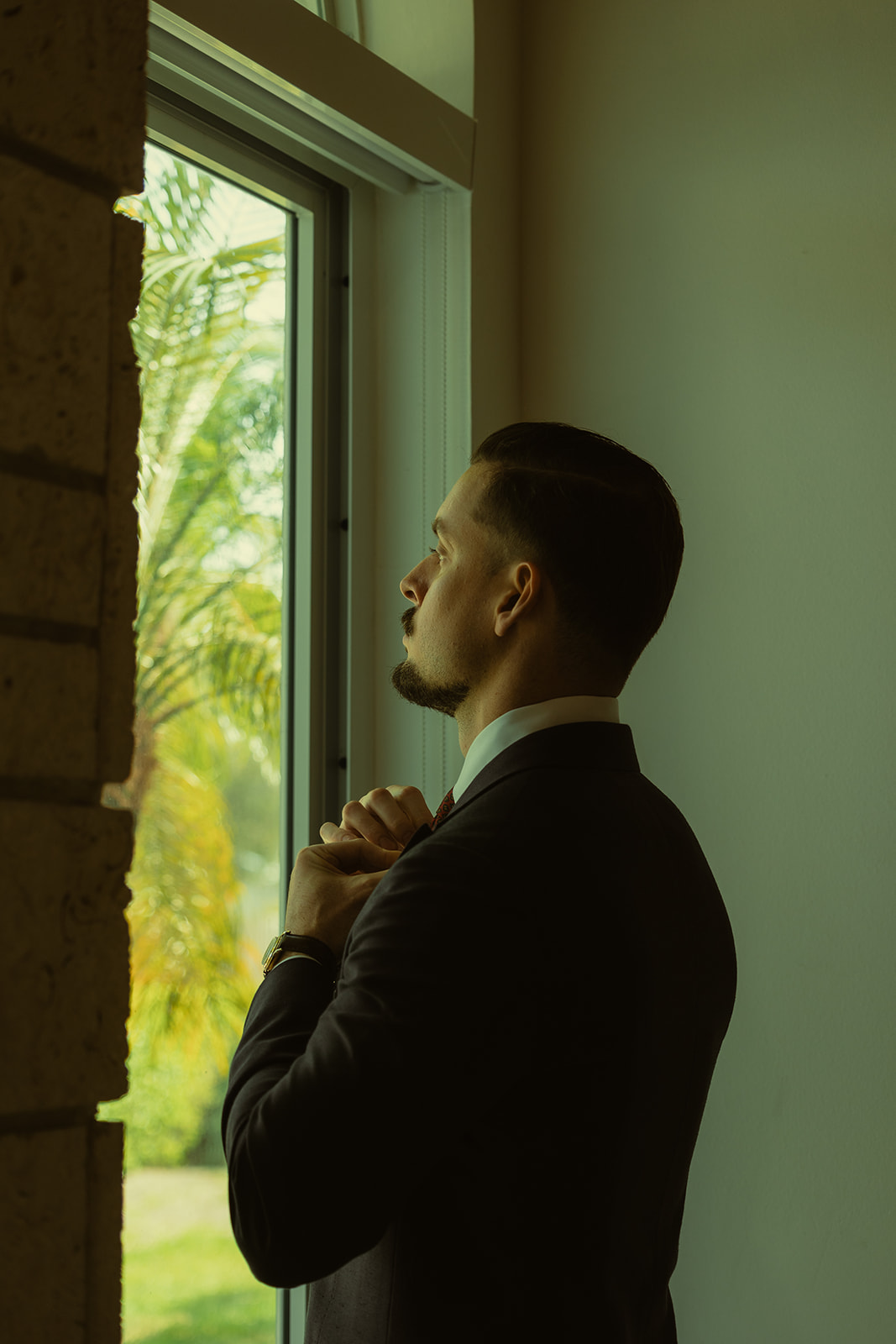 Groom Wedding Getting Ready dreamy and elevated intimate backyard wedding by Aileen Ayala Photography