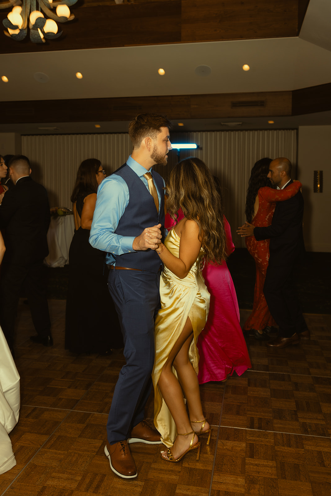 Guests Dancing Reception Candid Timeless Wedding in Mayfair Hotel & Garden