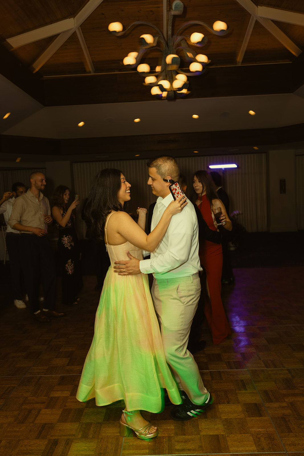 Fun Guests Dancing Reception Candids Timeless Wedding in Mayfair Hotel & Garden