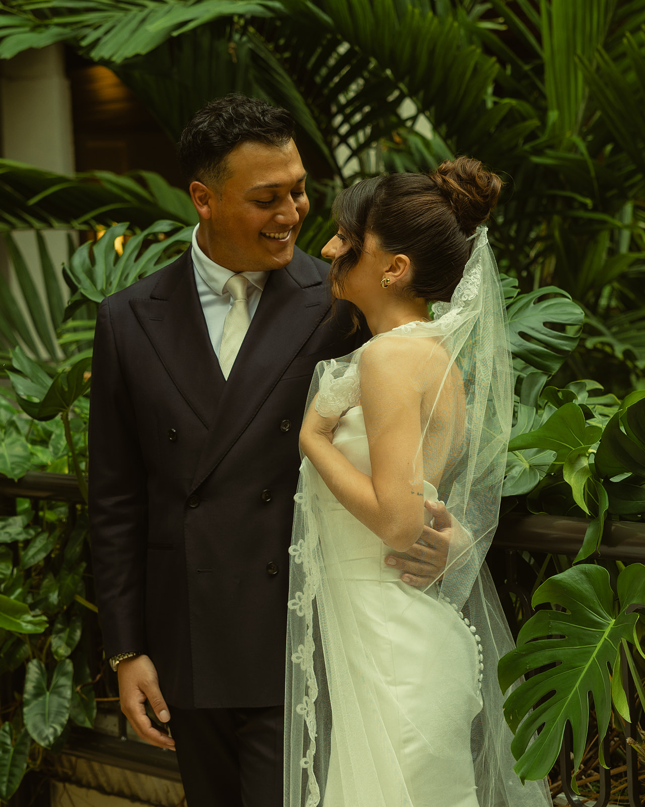 Bride & Groom Wedding Portraits Timeless Wedding in Mayfair Hotel & Garden