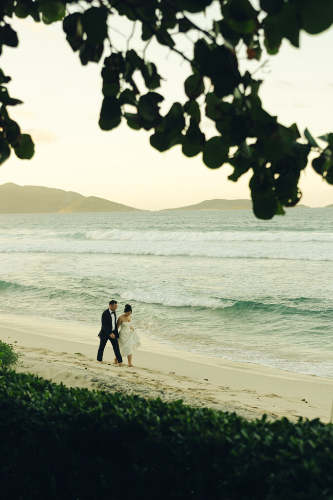 Long Bay Beach Resort British Virgin Island Editorial and Documentary Wedding Photographer Hills & Beach Couple Portraits Wedding