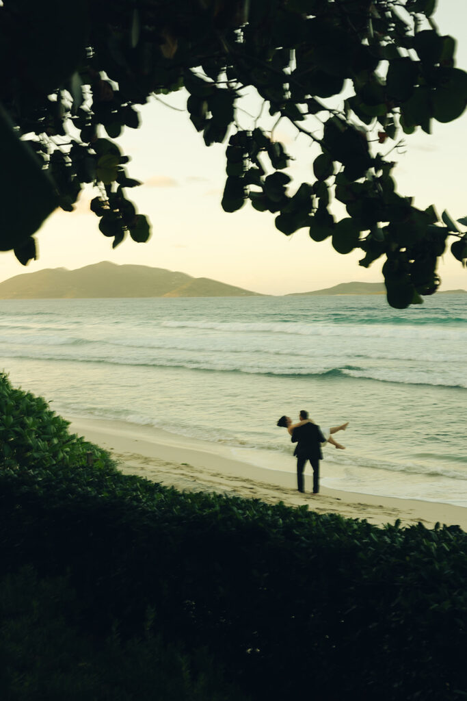 Long Bay Beach Resort British Virgin Island Editorial and Documentary Wedding Photographer Couple Portraits Wedding