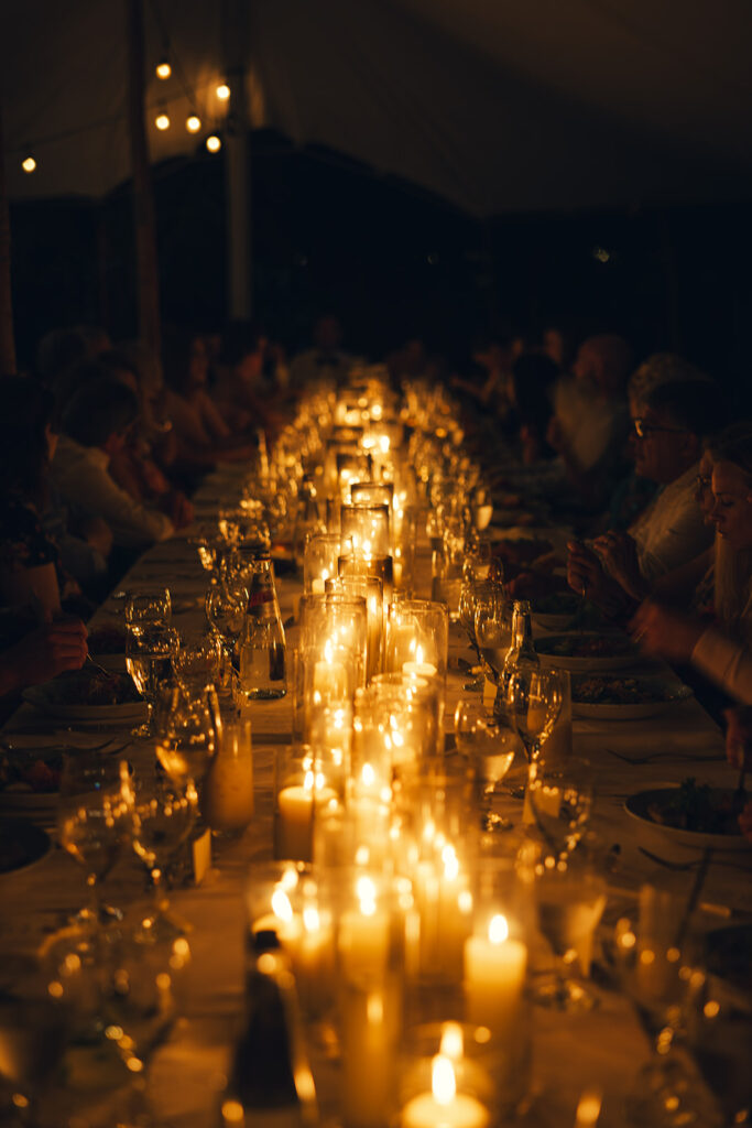 British Virgin Island Editorial and Documentary Wedding Photographer Candlelit Wedding Dinner Reception