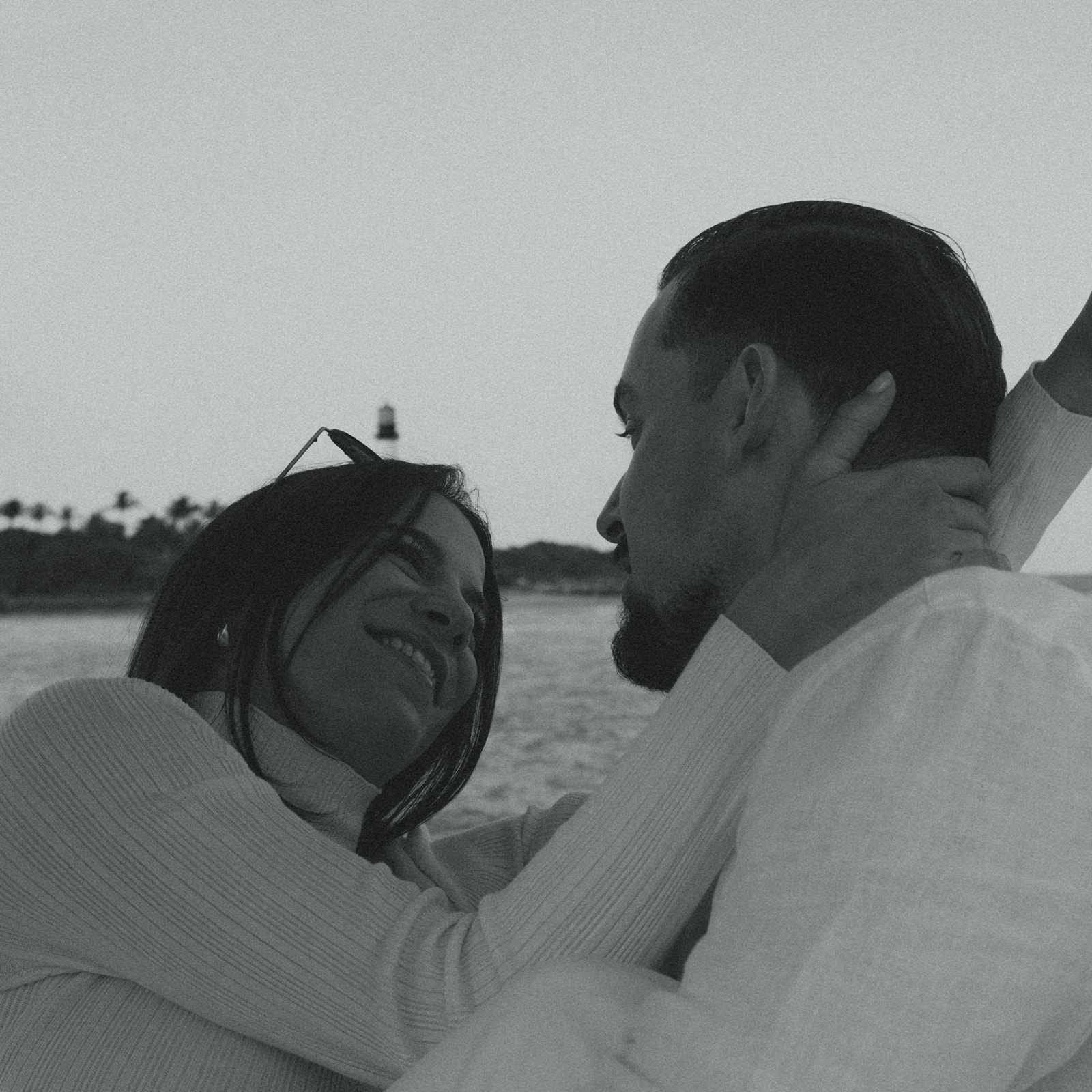 Sailboat Engagement in Miami, NYC Harbor Influence Couples Engagement Session