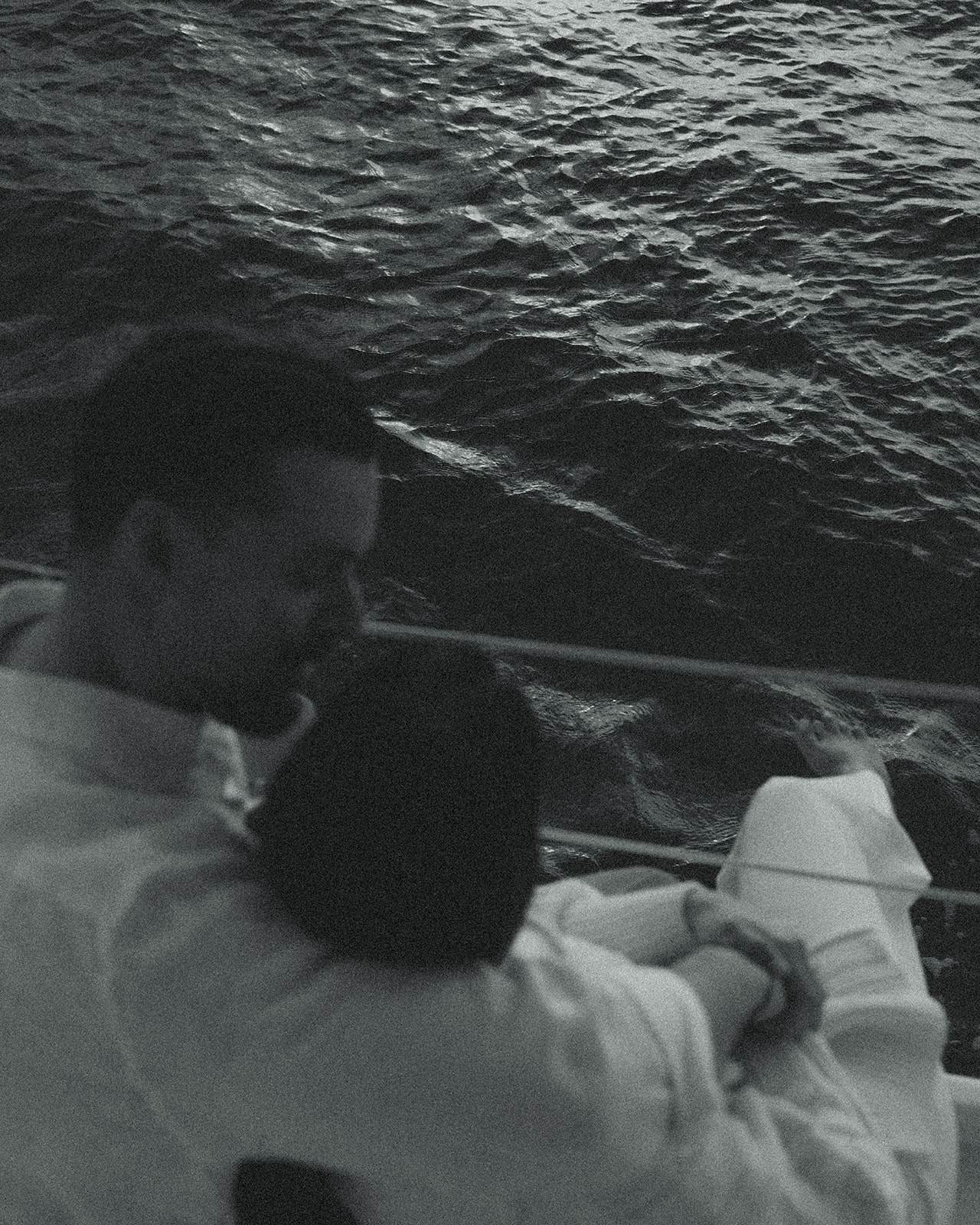 Sailboat Engagement Session in Miami, Couple Holding Hands