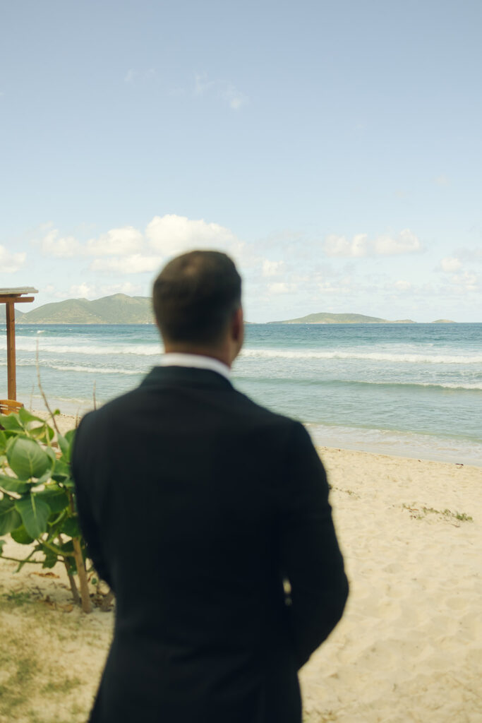 Long Bay Beach Resort British Virgin Island Editorial and Documentary Wedding Photographer Groom Getting Ready