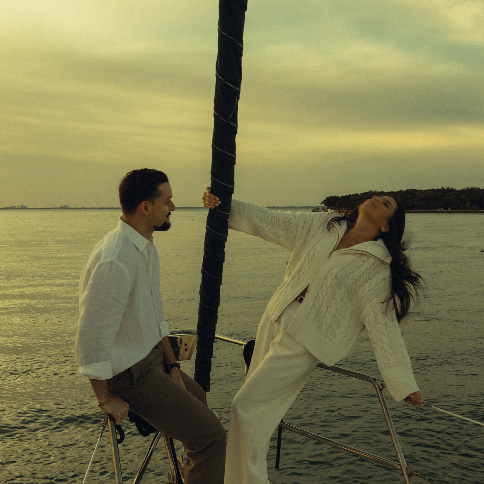 Sailboat Engagement Session in Miami, Free Couple