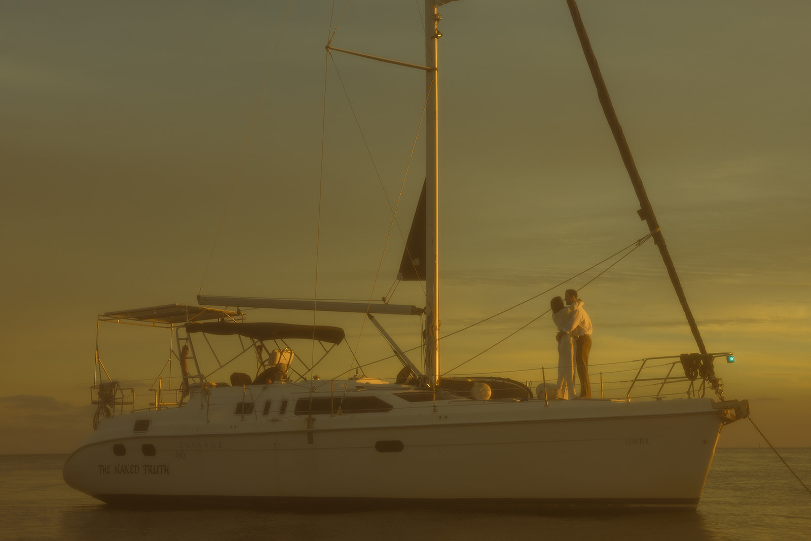 Sailboat Engagement Session in Miami, NYC Harbor