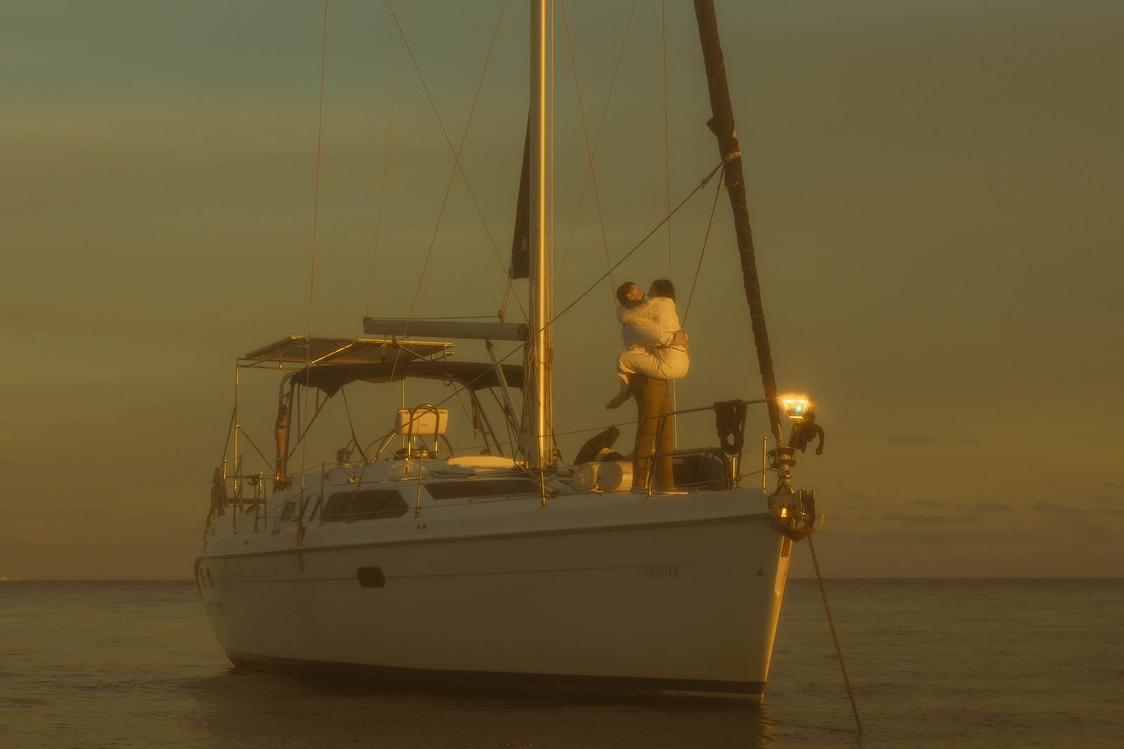 Sailboat Engagement Session in Miami, NYC Harbor