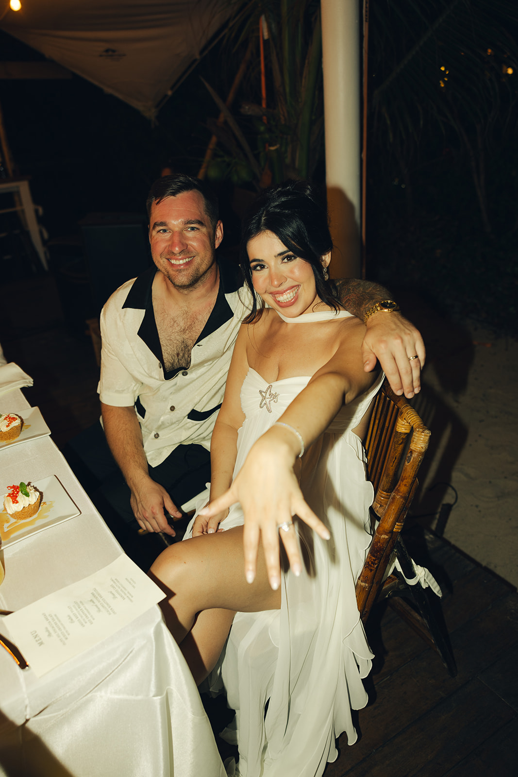 British Virgin Island Editorial and Documentary Wedding Photographer Candlelit Wedding Dinner