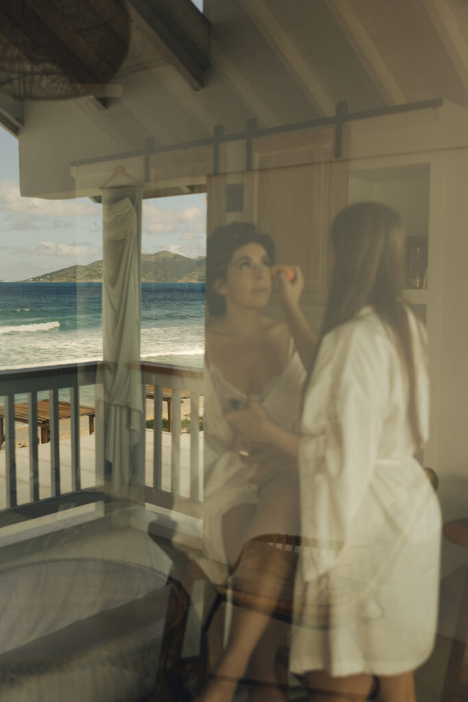 Long Bay Beach Resort British Virgin Island Editorial and Documentary Wedding Photographer Bridal Getting Ready