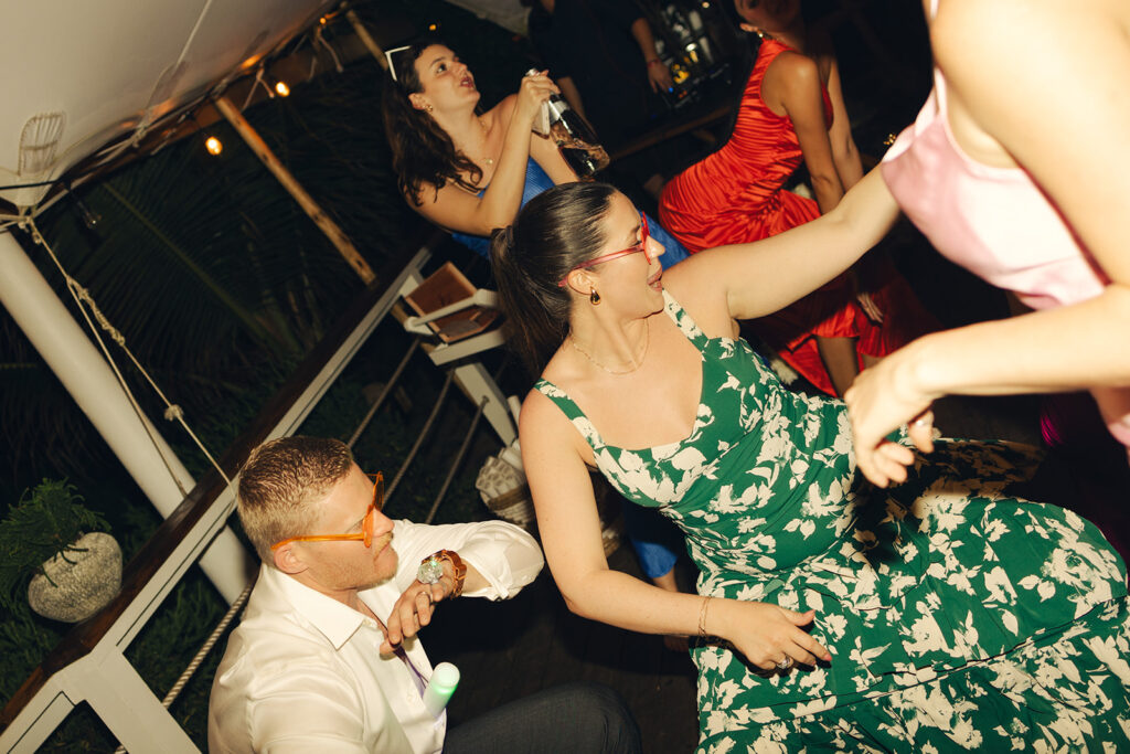 British Virgin Island Editorial and Documentary Wedding Photographer Dancing Wedding Reception