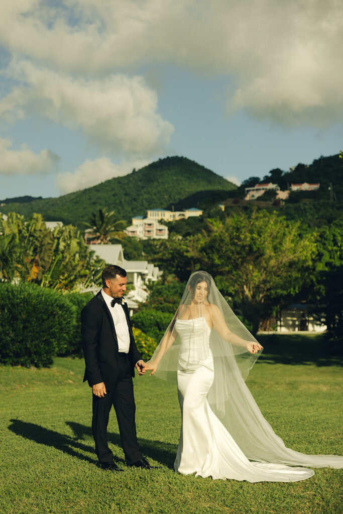 Long Bay Beach Resort British Virgin Island Editorial and Documentary Wedding Photographer Hills Couple Portraits Wedding