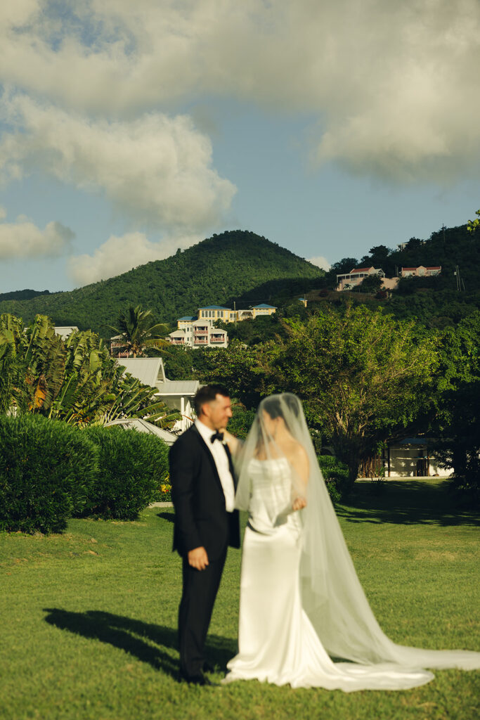 Long Bay Beach Resort British Virgin Island Editorial and Documentary Wedding Photographer Hills Couple Portraits Wedding