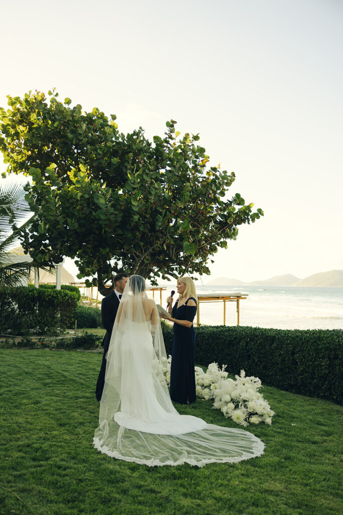 Long Bay Beach Resort British Virgin Island Editorial and Documentary Wedding Photographer Drone Wedding Ceremony