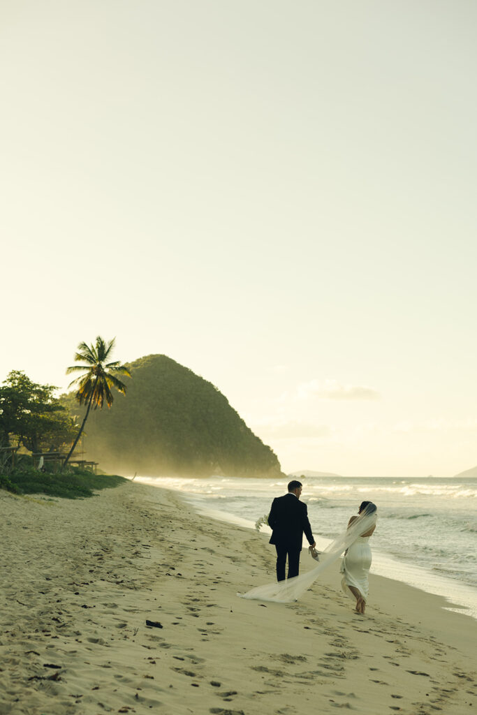 Long Bay Beach Resort British Virgin Island Editorial and Documentary Wedding Photographer Couple Portraits Wedding