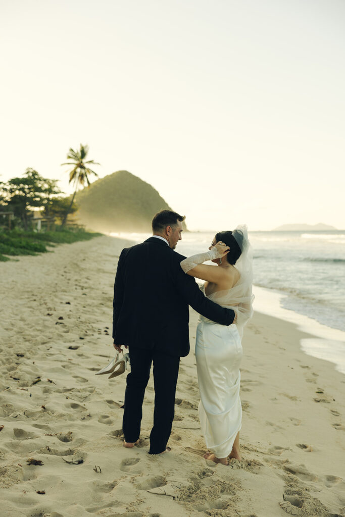 Long Bay Beach Resort British Virgin Island Editorial and Documentary Wedding Photographer Couple Portraits Wedding