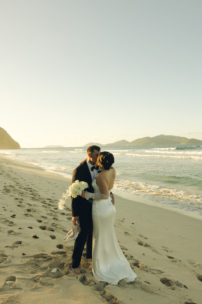 Long Bay Beach Resort British Virgin Island Editorial and Documentary Wedding Photographer Couple Portraits Wedding