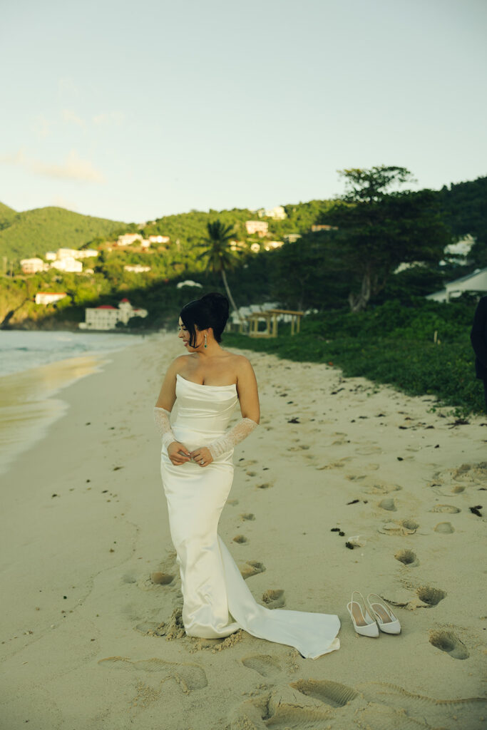 British Virgin Island Editorial and Documentary Wedding Photographer Bridal Wedding Portraits