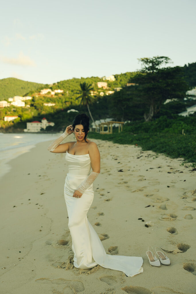 British Virgin Island Editorial and Documentary Wedding Photographer Bridal Wedding Portraits