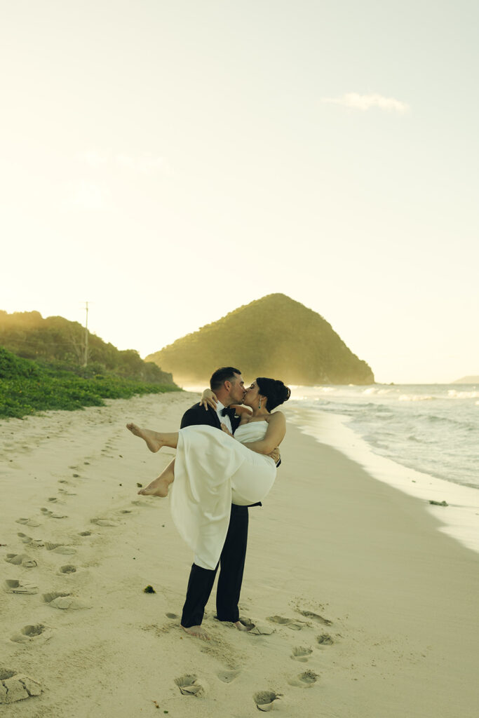 Long Bay Beach Resort British Virgin Island Editorial and Documentary Wedding Photographer Couple Portraits Wedding