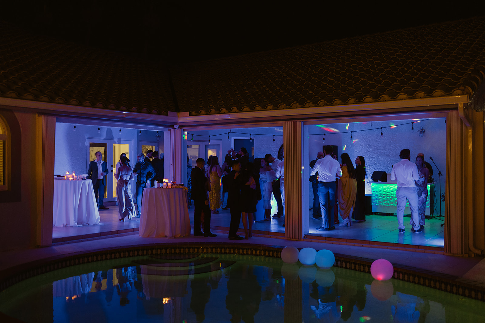 dancing reception space dreamy and elevated intimate backyard wedding by Aileen Ayala Photography 