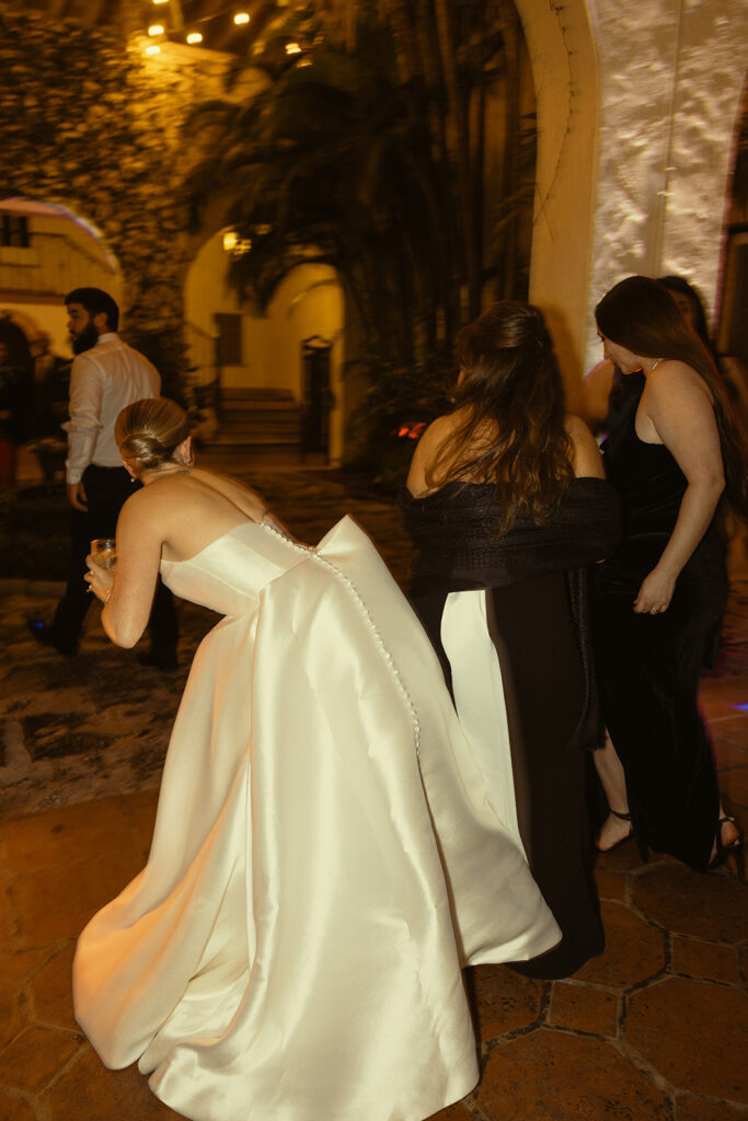 Bride Dancing Wedding Reception Villa Woodbine Tuscany-Inspired Venue in Miami Florida