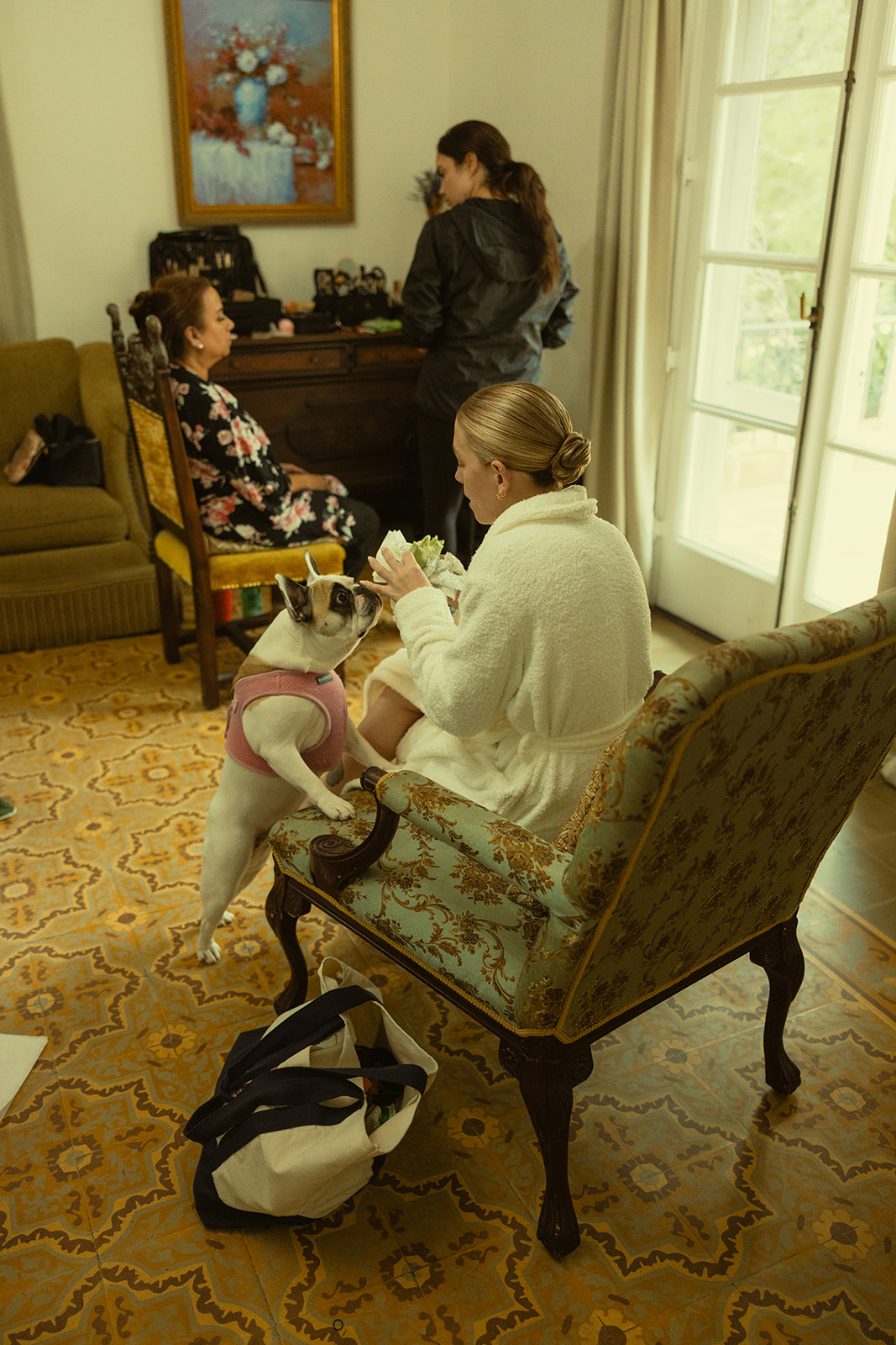 Documentary Wedding Bridal Getting Ready Suite Villa Woodbine Tuscany-Inspired Venue