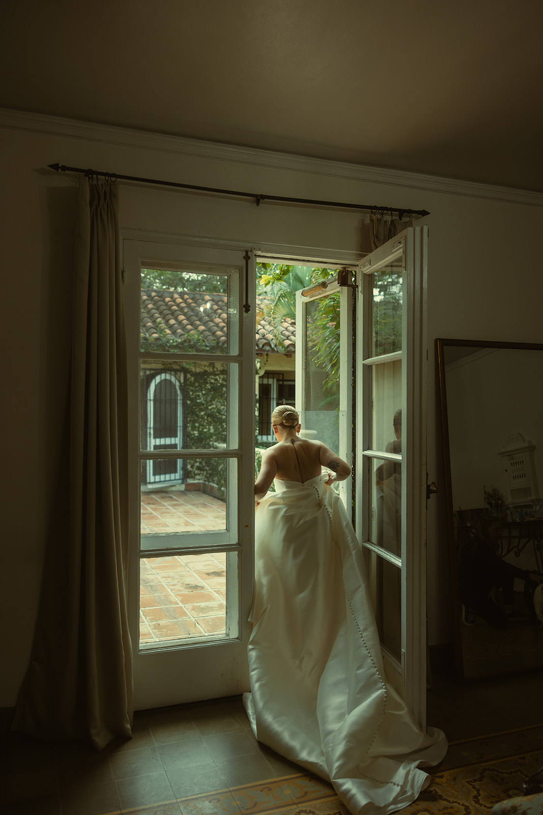 Documentary Wedding Allure Bride Wedding Dress Portraits Bridal Suite Villa Woodbine Tuscany-Inspired Venue