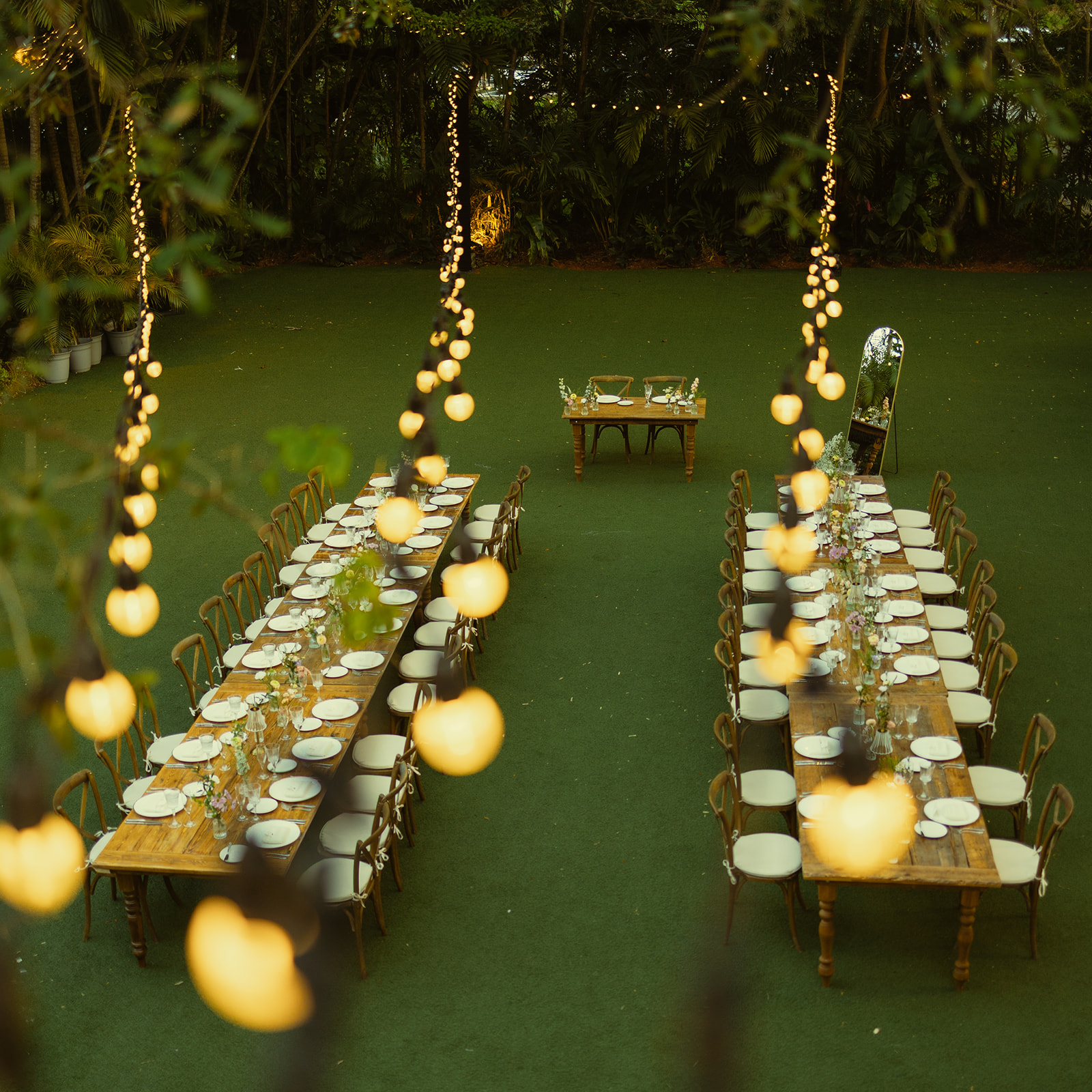 Dinner and Reception Details Villa Woodbine Tuscany-Inspired Venue Spring Colors