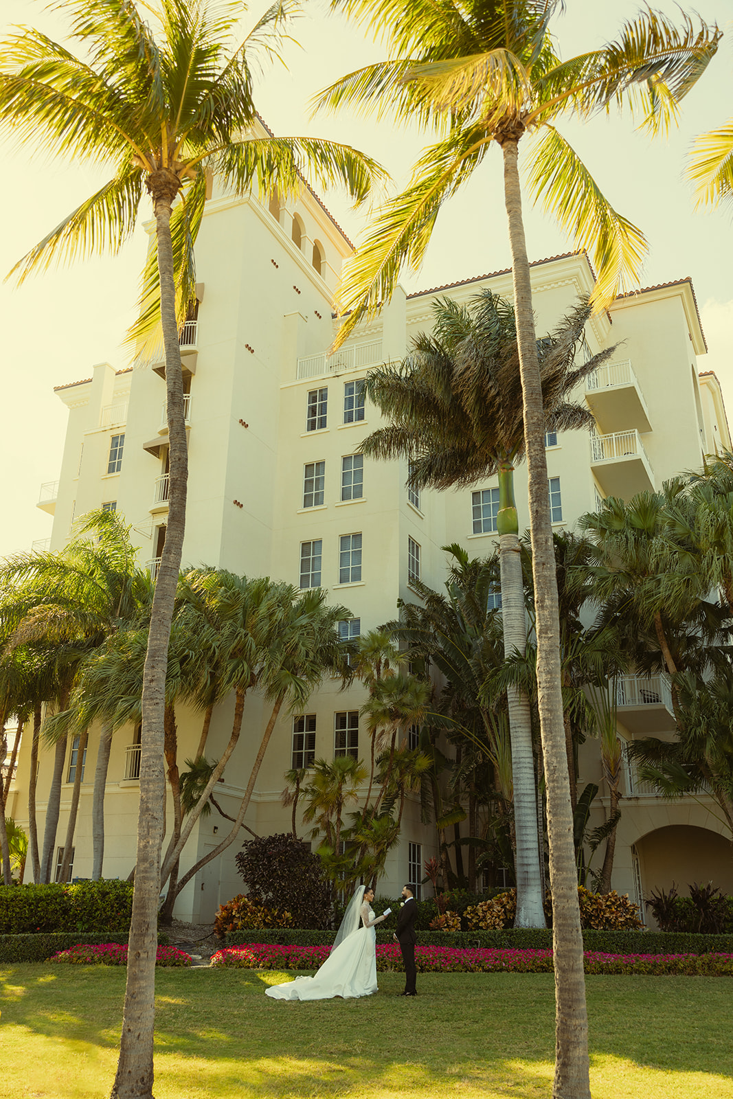 Bride and Groom Private Vow Exchange JW Miami Turnberry Resort Documentary Wedding Photographer